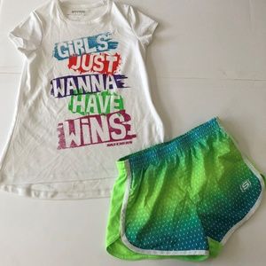 Sketchers girls athletic matching set